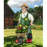 Gilde Clown Gartenglück 16 x 6 x 11 cm Mehrfarbig
