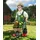 Gilde Clown Gartenglück aus Kunstharz - Garten Deko Figur und Sammlerstück - Mehrfarbig, 16 cm hoch, 6 cm breit, 11 cm tief
