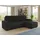 Sofnet Eckcouch Cord 5-Sitzer Schwarz