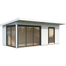 Palmako Andrea Slide Plus 5,95 x 3,00 m Weiß-Anthrazit