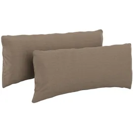 sit&more Polsterauflage 65 x 25 x 10 cm grau 2-tlg.