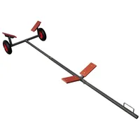 vidaXL Bootsanhänger bis max 160 kg Schwarz