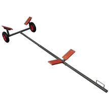 vidaXL Bootsanhänger bis max 160 kg Schwarz
