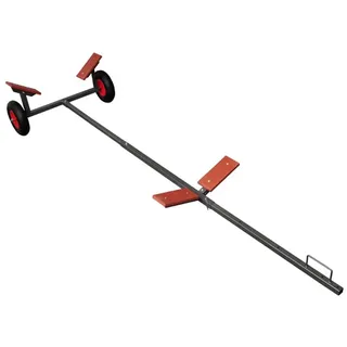 vidaXL Bootsanhänger bis max 160 kg Schwarz
