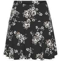 LASCANA Hosenrock Damen Floral Schwarz/Weiß 34