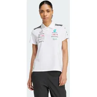 adidas PERFORMANCE Funktionsshirt MERCEDES - AMG PETRONAS FORMULA ONE TEAM POLOSHIRT / White Melange / Black / 2XL