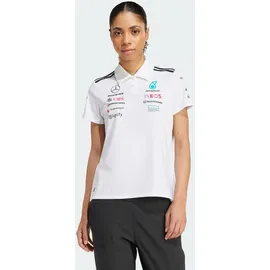 adidas PERFORMANCE Funktionsshirt MERCEDES - AMG PETRONAS FORMULA ONE TEAM POLOSHIRT / White Melange / Black / 2XL