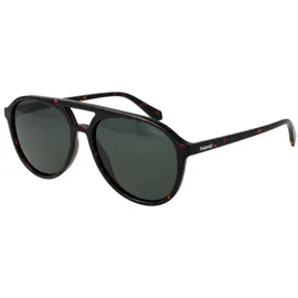 Polaroid PLD 4162/S Unisex-Sonnenbrille Vollrand Pilot Kunststoff-Gestell, braun