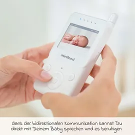 MINILAND BABY Miniland Video-Babyphone Digimonitor mit Kamera & ́ Weiß