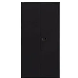 BISLEY Stahlschrank Universal E722A03633 schwarz 91,4 x 40,0 x 180,6 cm, aufgebaut