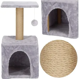 SPRINGOS Katzenkratzbaum 62 cm grau