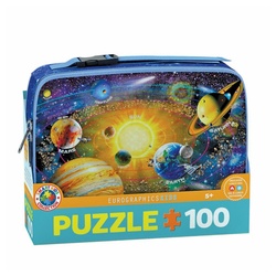 EUROGRAPHICS Puzzle Sonnensystem mit Lunchbox, 100 Puzzleteile bunt
