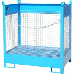 Bauer Südlohn Fass-Stapelpalette FSP-2 D, lackiert, Lichtblau