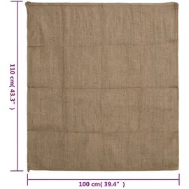 vidaXL Jutesack 100 % Jute Braun 100 x 110 cm 340 g/m2