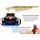 Aileenstore Kinderbett Roadster Police 90 x 190 cm Holz lackiert schwarz