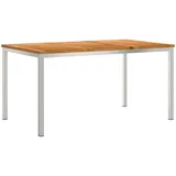 vidaXL Gartentisch 150 x 90 x 75 cm Teak Braun