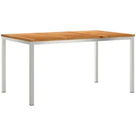 vidaXL Gartentisch 150 x 90 x 75 cm Teak Braun