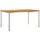 vidaXL Gartentisch 150 x 90 x 75 cm Teak Braun