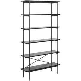 VCM Bücherregal 94 x 27 x 172 cm Schwarz