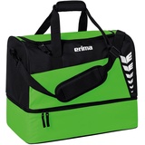 Erima Unisex Six Wings Sporttasche mit Bodenfach, Green/schwarz, M