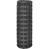 vidaXL Eurozaun Stahl 10 x 1 m Grau