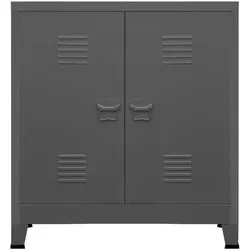 vidaXL Aufbewahrungstruhe Industrial Anthrazit 90x40x100 cm Stahl