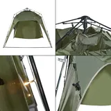 pro.tec Pavillon Barendrecht 250x250x190cm Grün