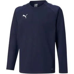 PUMA teamLIGA Training Sweatshirt Kinder peacoat/puma white 128