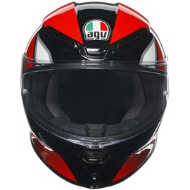 AGV K6 S Hyphen, Helm, schwarz-weiss-rot, Größe S