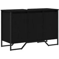 VidaXL Waschbeckenschrank Schwarzes Eichenholz 91x35x60 cm Holzwerkstoff