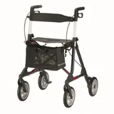 Eschenbach Russka Rollator Elan Plus - mit extra weichen Komfort Rädern anthrazit/dunkelrot