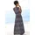 VIVANCE Maxikleid Blau/Rosé Bedruckt 36