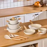 KARACA Swiss Crystal Almond Cream 12-teiliges Kochgeschirr-Set