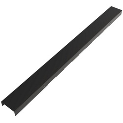 Aquabad® Duschrinne Edelstahl Abdeckung für Duschrinne Aquabad® SDS Schwarzmatt, Design:, Blende: Bord schwarz 6,6 cm x 70 cm