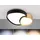 Trio Rise 1 21W rund schwarz-gold