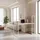 hjh living Schreibtisch Easy Up3 inkl. Regal weiß/eiche
