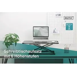 Digitus Schreibtischaufsatz verstellbar 67x47x45-405mm schw