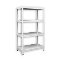 Abstellraum Regale Biedrax 40 x 80 x 180 cm weiss, 4 Fachböden