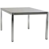 Solpuri Tisch Classic Edelstahl - 140 x 80 cm 511 - Keramik cement anthracite