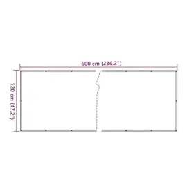 vidaXL Balkon-Sichtschutz Anthrazit 120x600 cm Oxford-Gewebe