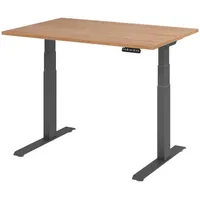 Bümö Schreibtisch elektrisch Nussbaum / Graphit