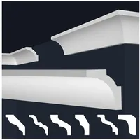 Marbet Design Stuckleiste E-12 weiß 20 St. 200 x 5 x 5 cm