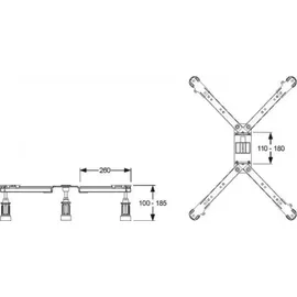 MEPA BW 5 Maxi Duschwannenträger