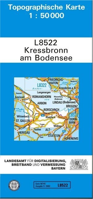 Topographische Karte Bayern Kressbronn Am Bodensee - Breitband und Vermessung  Bayern Landesamt für Digitalisierung  Karte (im Sinne von Landkarte)