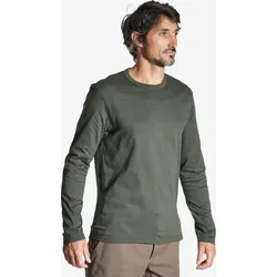 Langarmshirt 100 strapazierfähig grün bronzegrün 2XL