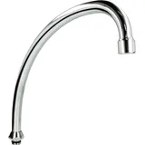 tecuro HU-Auslauf für Stand- und Wandarmaturen Edelstahl verchromt - 130 mm