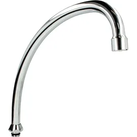 tecuro HU-Auslauf für Stand- und Wandarmaturen Edelstahl verchromt - 130 mm