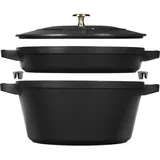 Staub Cocotte Kochtopfset 2-tlg. schwarz
