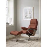 Stressless Stressless® Relaxsessel »Sunrise«, mit Cross Base, Größe S, M & L, Holzakzent Eiche, rot