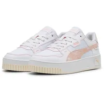 Puma Carina Street Lux Crafted Flowers Damen Plateau-Sneaker White/Rose Quartz 40